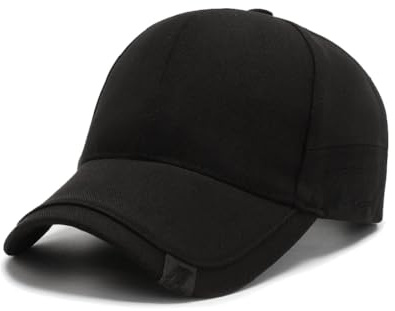 Yutdeng Cappello Uomo Berretto da Baseball Cappellino Cotone Retro Cappellini con Visiera Estivo Casual Unisex Cappello da Sole Snapback di Hip Hop Cappello Piatto Regolabile Trucker cap,Nero