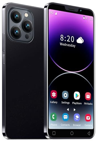 Günstige Smartphones, 5,0 Zoll IPS Display, 16GB ROM, 128GB, erweiterbar, Android 9.0, Dual-SIM-Handy, 3000 mAh Akku für, Einfaches Mobiltelefon Mobiltelefone (MTGud-MT15P-Black)