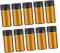 PLAFOPE 10pcs Mini Glass Dispensing Bottles Essential Oil Travel Bottles Grain Cover Hole Plug for Oils