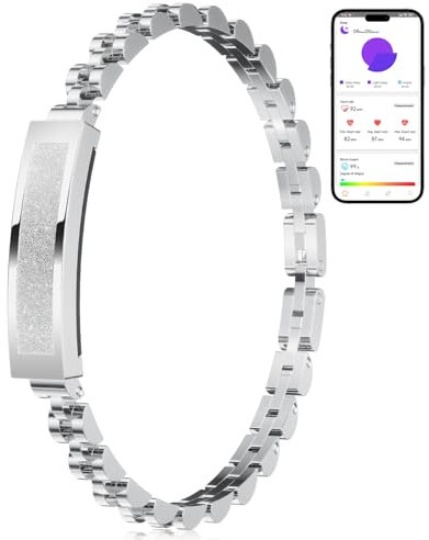 SIEMORL Women's Smart Bracelet - Heart Rate/SpO2/Sleep/Period Tracker,Fitness Activity Tracker with Multiple Sports Modes, IP68 Waterproof,Slim Design for Women,Compatible with Android & iOS