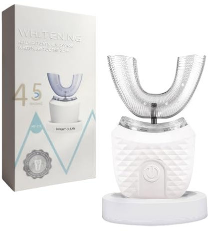 LucieSmile Brosse à Dent Électrique - Blanchiment, Haleine Fraîche, 3 Modes, Compatible Appareils Dentaires Ultrasonique, Nettoyage Automatique à 360°, Blanchiment des Dents à Froid, IPX7