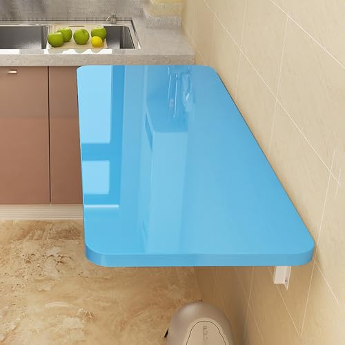Banco da lavoro pieghevole salvaspazio da parete e tavolo a ribalta, facile da montare, tavolo in legno per cucina, studio, lavanderia, balcone, camera da letto, design versatile ed elegante