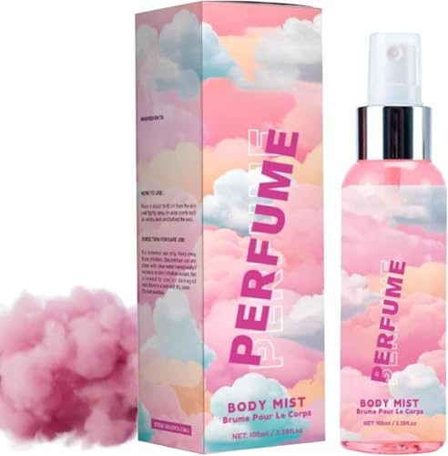 Profumo di zucchero filato, spray per il corpo da donna, con profumo a lunga durata, profumo fresco quotidiano, per casa, estate, mattina (1 pezzi)