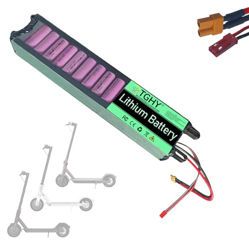 TGHY Batteria al Litio di Ricambio da 36 V, 4,4 Ah, 5,2 Ah, 6,6 Ah, 7,8 Ah per Scooter Elettrico, Batteria di Ricambio da 36 Volt per Motori da 280,8 W.,36v 7.8ah