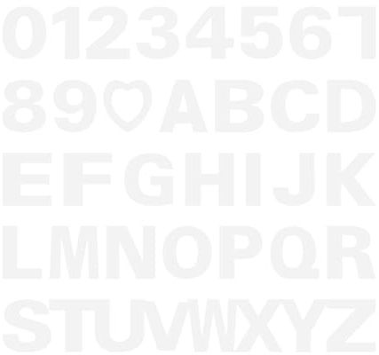DIYEAH Stencil per Torte 37 Pezzi in Pet Numeri e Alfabeto, Stampi per Dolci a Forma di Cuore, Antiaderente e Facile da Pulire, per Feste e Pasticcerie