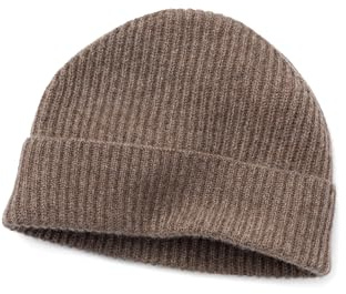 Fishers Finery Herren Mütze aus 100 % reinem Kaschmir, gerippte Bündchen, ultraplüschig