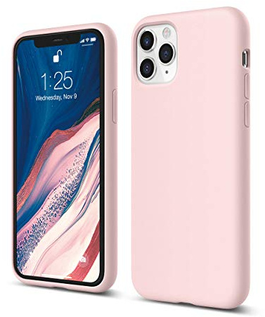 elago Silikon Hülle für iPhone 11 Pro | Silikon Handyhülle, Rundumschutz, 3-Layer Schutzhülle (Rosa)