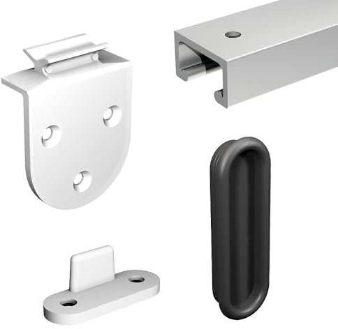 Système coulissant SLID'UP 1900 pour 2 portes de placard - rail 1 m aluminium - 6 kg