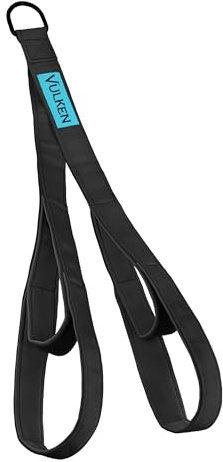 Vulken Tricep Rope Cable Attachment. Two Size in One Extra Long Pull Down Rope. Triceps Extension Straps Gym Equipment. Home workout Handles for Resistance Bands.