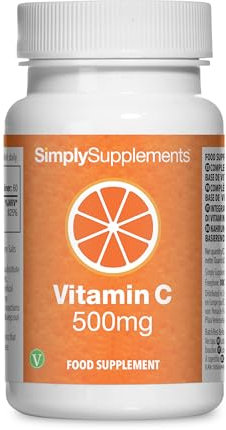 Vitamin C 500mg Tablets | Supports Immune Function, Reduces Fatigue & Tiredness | Vegan & Vegetarian Friendly | 60 Tablets – 2-Month Supply | Made in The UK