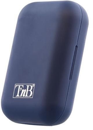 T'nB - Ecouteurs Bluetooth 5.0, TWS sans Fil Semi Intra-Auriculaires avec Microphone Intégré, Autonomie Jusqu’à 19 Heures d’Ecoute, Contrôle Tactile De La Musique Et des Appels, Shiny – Bleu