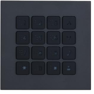 DAHUA - Modulo di Estensione - con tastierino alfanumerico retroilluminato - IP65 e IK07 - VTO4202FB-MK