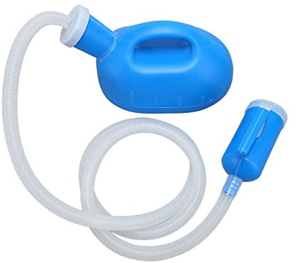 Urinflasche Mit Schlauch,Urinflasche für Männer, Auslaufsichere Urinflasche für ältere Menschen, 2000-ml-Pipibehälter mit Langem Schlauch und Deckel für ältere Patienten