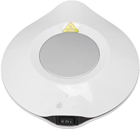 Natudeco USB-Tassenwärmer, Desktop-Getränkekühler, Tassenwärmer, Getränkewärmer, Konstante Temperatur, Untersetzer Für Verschiedene Tassen, Milch, Tee, Kaffee, Weiß
