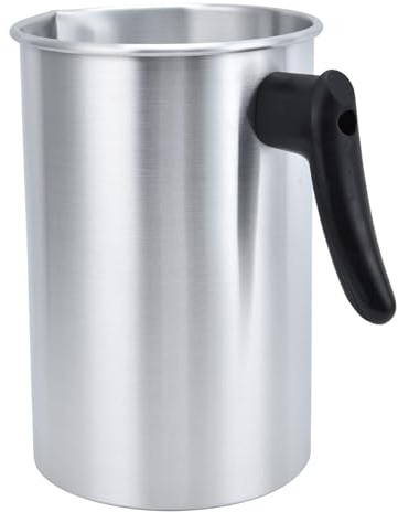 NCONCO Schmelztopf für Kerzen, 3 Liter, Kerzenherstellung, Gießtopf, Wachsschmelztopf mit hitzebeständigem Griff, Aluminiumwachsschmelztopf für DIY Kerzenherstellung und Seifenherstellung