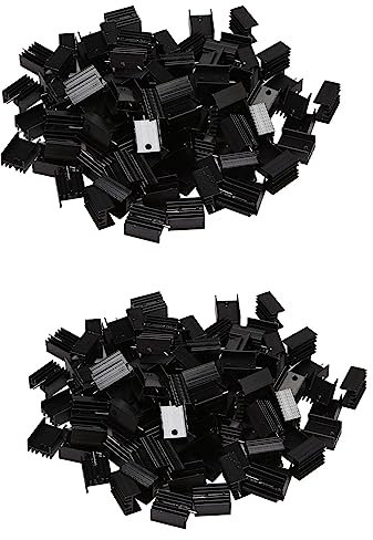 TsoLay 200 Stück 20X15X10mm Aluminium To-220 Kühlkörper to 220 Kühlkörper Kühlung Transistor Kühler To220 Kühler Kühlung