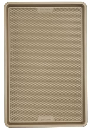 GoodCook BestBake Nonstick Textured Carbon Steel Cookie Sheet, 11 x 17, Large Baking Sheet, Even Heating, Scratch-Resistant, Non-Toxic, Durable, Ideal for Baking and Sheet Pan Dinners