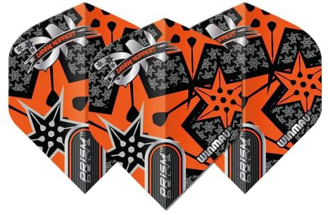 WINMAU Dart Flight - Professioneller Spieler - Prism Delta Extra Thick 100 Micron - 1 Satz pro Packung (insgesamt 3 Dart-Flights) - Professionelles Dart Zubehör