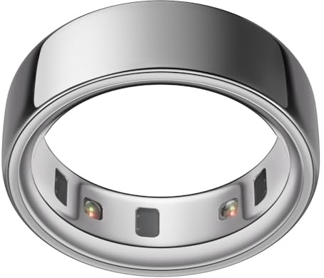 Oura Ring 4 - Silber - Größe 13 - Smart Ring | Messen Sie zuerst mit Oura Ring 4 Sizing Kit | Sleep Tracking Wearable - Herzfrequenz - Fitness Tracker - Bis zu 8 Tage Batterielaufzeit