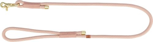 TRIXIE Hundeleine Soft Rope L–XL, mit Handschlaufe – 1,0 m/13 mm, rosa | Weich und rund mit Trigger Snap Hook – für große Hunde, angenehme Handhabung und stabiler Halt, robust verarbeitet