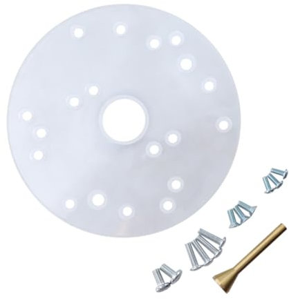 ORFOFE Router Plate Replacement Acrylic Base Plate Router Accessory Assorted Screws Easy Alignment