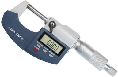 Micrometer, SHAHE 0-25mm Digital Micrometer With Scale Line Electronic Outside Micrometer 0.001mm Micrometer Gauge,Precise Measuring Tool