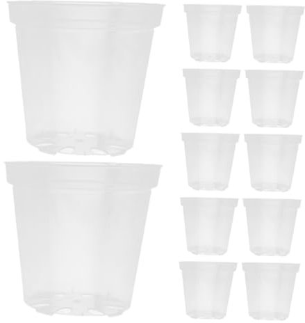 SUPVOX Lot de 40 Pots D'orchidées en Plastique avec Trous pour Plantes D'intérieur Pots De De 3 Pouces pour Le Jardinage À Domicile