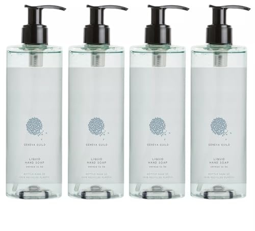 Geneva Guild Flüssigseife Liquid Hand Soap 380ml Aloe Vera Seife Hotel Spa Wellness (4x380ml)