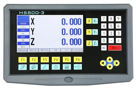 3 Axis LCD Digital Readout DRO Kit With 3 Pieces 0-1000mm s Linear Scale Sensor For Milling Lathe Precision and Muti-Function(150mm)