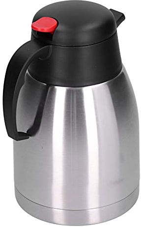 1 bouteille isotherme en acier inoxydable de 5 L pour thé, café, usage domestique avec revêtement structuré, interrupteur de type poussoir, poignée ergonomique, conservation de la chaleur et du froid
