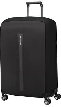 Samsonite TA Revolution - Funda Protectora Plegable para Maleta Talla L, Funda Apta para 75–79 cm, Protección de Maleta, con Detalle Reflectante, Negro