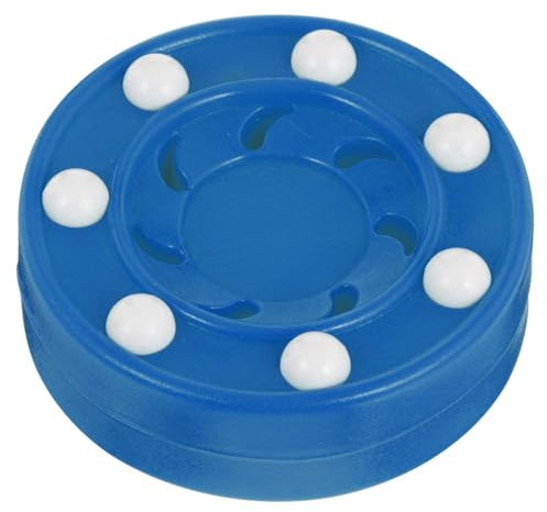 Toyvian Disco de Hockey Profesional para Entrenamiento en Patines, Color Azul, 1 Unidad, Disco de Hockey sobre Patines para Práctica y Competición, bajo Rozamiento para Tiros Precisos