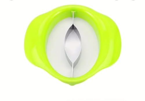 Mango Slicer with Stainless Steel Blade, Plastic Frame, Green, 1 Pack