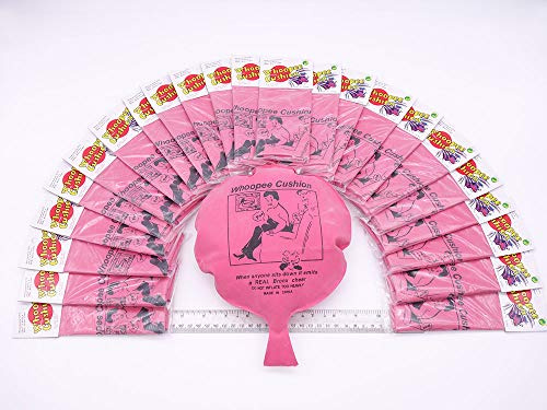 Whoopee Cushion 24pc of Single Packs in Display Box [ 8 Large Size ] for Party Favor Fun Toys by Top Wraps