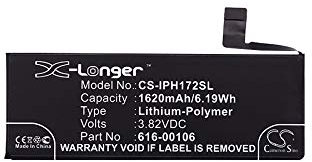 TECHTEK Battery 1620mAh compatible with A1662, A1723, A1724, SE replaces 616-00106, 616-00107 FBA