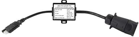 anhängerstecker konverter Trailer Plug Kabel, european Trailer Connector Light Converter US 4 Pin auf EURO 7 Pin Adapter Stop/Brake Signal Trennung