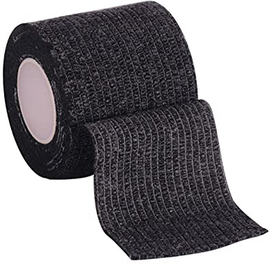 ZPYXBH Haftbandage Verband, Fixierbinde Selbsthaftend, Elastische Binde Handgelenk Bandage, Pflaster Rolle Dog Bandagen, Tierische Bandagen 5Cmx4,5M Farb Medizinische Klebeverband,Schwarz