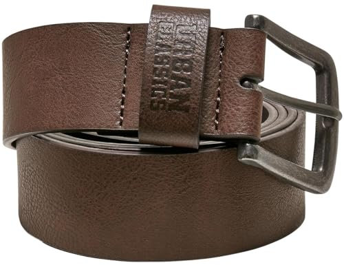 Urban Classics Unisex Leather Imitation Belt brown, L