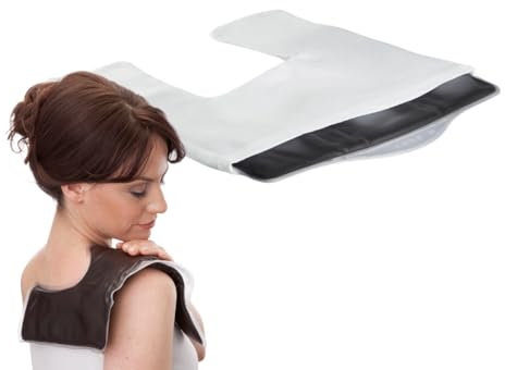 MEDOSAN Moor-Nackenkissen mit Naturmoor | mit kuscheliger Schutzhülle | Moorkissen für Mikrowelle mit Schutzhülle (waschbar) | Heizkissen für Schulter & Nacken | Qualitätsprodukt aus Deutschland