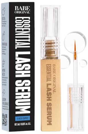 Babe Original Essential Lash Serum for Longer-Looking Lashes, 1mL