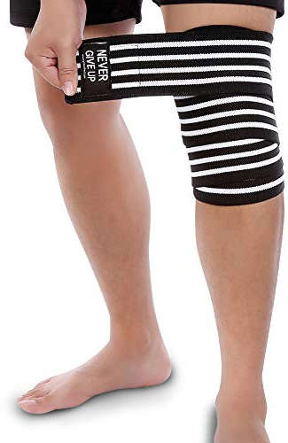 Sin Retención de Calor Vendaje de Rodilla Ajustable Robusto, Protector de Rodilla, Resistente a la Tensión o Contusión en los Músculos Cuádriceps, Isquiotibiales o de la Ingle