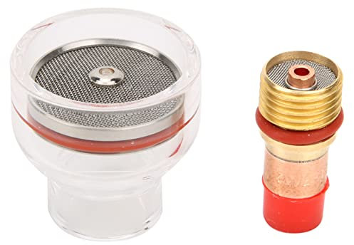 WP-Brenner-Set, WIG-Schweißbrenner-Set, WIG-Brenner, Gaslinse, Spannzange, Glasbecher, Zubehör für WIG-17/18/26 (1,6 mm), WIG-Schweißgeräte (2.4mm)