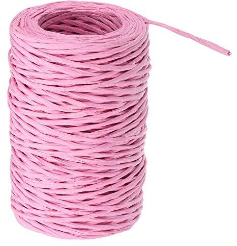 PATIKIL 164 Pies Floral Encuadernación Alambre Envoltura Cordel, 2mm Floristería Alambre Hierro Alambre Papel Cubierto Vid Envoltura Encuadernación Alambre para Flores Ramos, Rosa