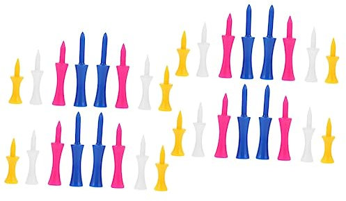 ABOOFAN 80stücke Praktische Golf Tees Aus Kunststoff Wiederverwendbare Golfball Für Training Zufällige Farben Hochwertiges Golf Zubehör Für Golfer