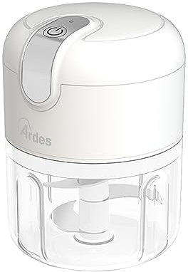 ARDES - ARCHOP02 Tritatutto da Cucina Elettrico Ricaricabile Senza Fili - Tritatutto Elettrico 3 Lame in Acciaio INOX - Mixer Cucina 250 ml - Trita Tutto Portatile
