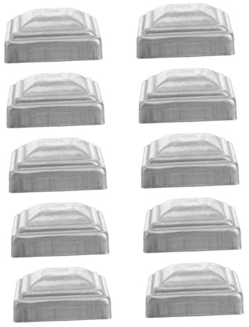 Hemobllo 10pièces Capuchon De Poteau Carré Fer Galvanisé Pour Usage Extérieur Capuchon De Poteau De Clôture Couvre-poteau