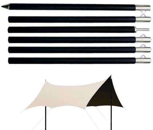 PNAJFUEL Zeltstange, Verstellbare Planenstangen, Aluminium-Zeltstangen | Planenstangen Aus Aluminiumlegierung Für Den Außenbereich | Verschleißfeste Camping-Planenstangen/2.1 M