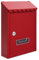 Assorted Collections Cassetta postale da parete, cassetta postale in acciaio zincato con serratura e 2 chiavi, cassetta postale resistente alle intemperie, 21x30x7 cm (rosso)
