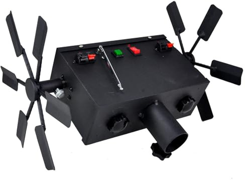 Machine à effets spéciaux de scène, contrôleur de flamme froide, télécommande électronique sans fil, double turbine indépendante