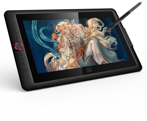XPPen Artist 15.6 Pro V2 Drawing Tablet, 15.4-inch Graphics Display with Full-laminated Screen, 99% sRGB Color Gamut, Battery-free Stylus with 16,384 Levels of Pen Pressure, Works with Windows, macOS